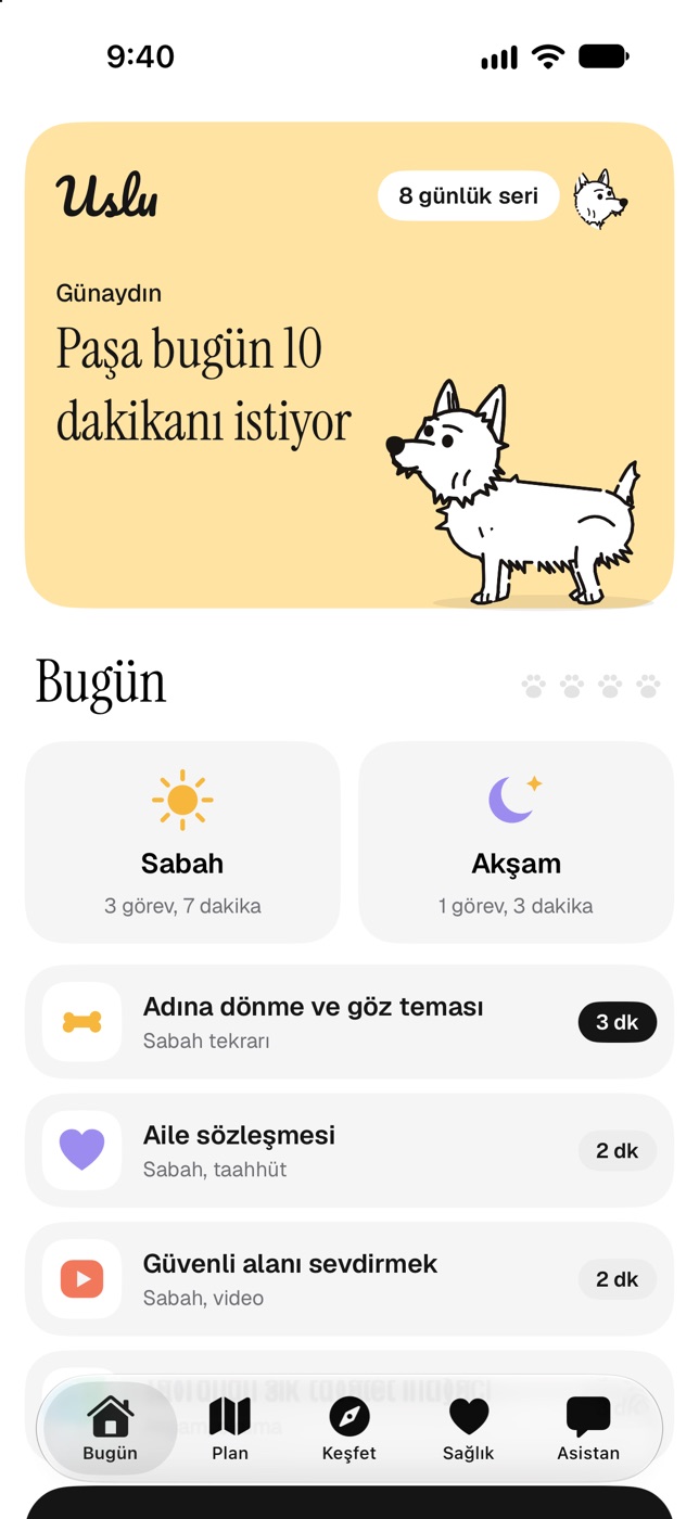 Uslu Bugün ekranı: Paşa bugün 10 dakikanı istiyor